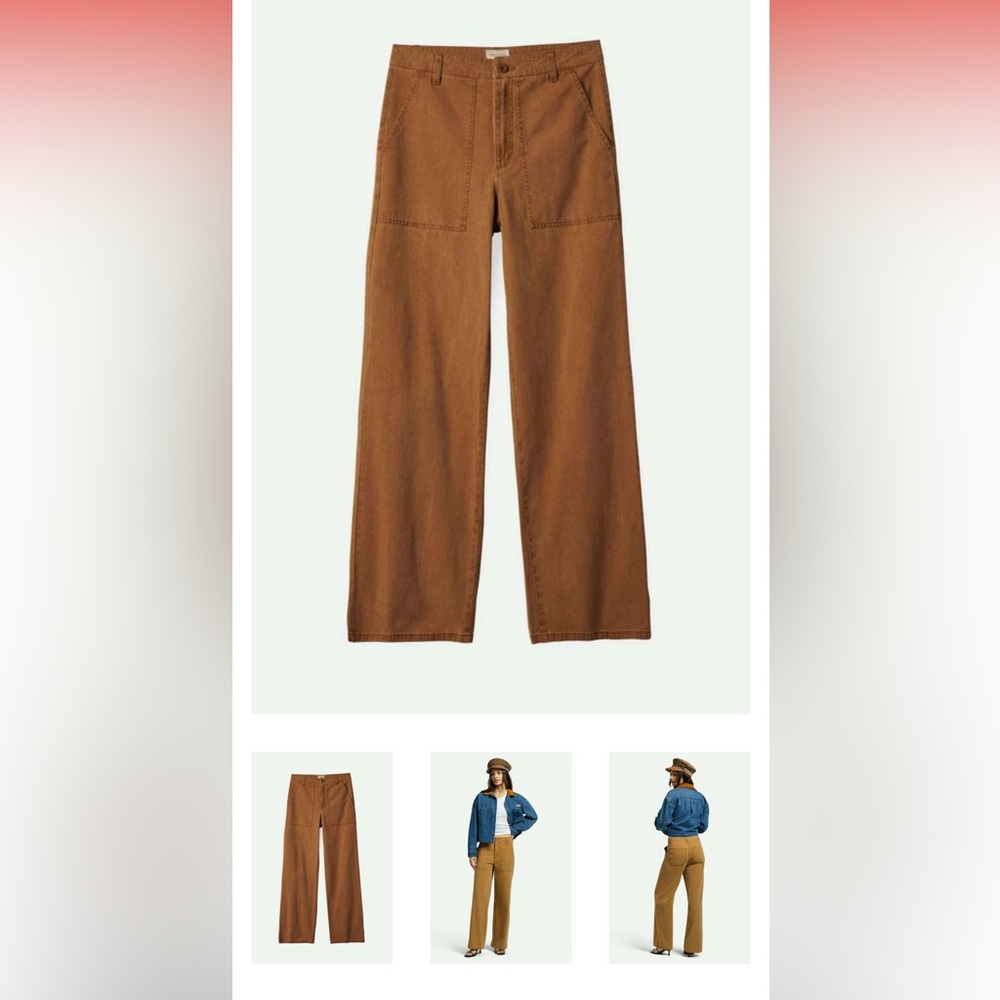 Women’s Brixton vintage military pant in washed copper 26